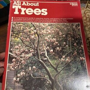 Ortho Books All about Trees 1982 Trade Paperback Revised edition landscape yard